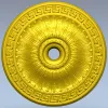 Helios Rosette - high-relief ceiling rosette STL for CNC