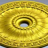 Helios Rosette - high-relief ceiling rosette STL for CNC
