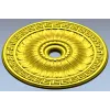 Helios Rosette - high-relief ceiling rosette STL for CNC
