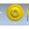 Helios Rosette - high-relief ceiling rosette STL for CNC