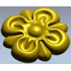 Рельефная цветочная розетка в формате STL для ЧПУ