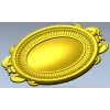 Овальная картуш-розетка в стиле классицизм - 3D модель STL для ЧПУ