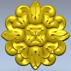 Розетка "Лепестковая классика" - 3D модель STL для ЧПУ