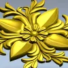 Розетка "Звёздный цветок" - 3D модель STL для ЧПУ