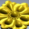 Розетка "Камелия" - 3D модель STL для ЧПУ