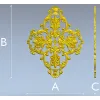 Барочный картуш - 3D модель STL розетки для ЧПУ