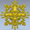 Декоративная барочная розетка - стл модель для ЧПУ