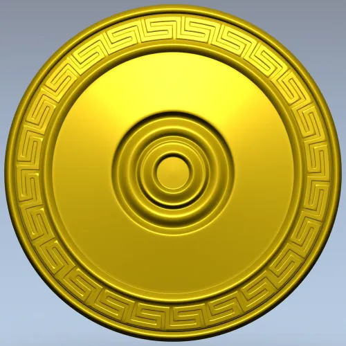 Aegean Rosette - STL 3D Model for CNC Carving