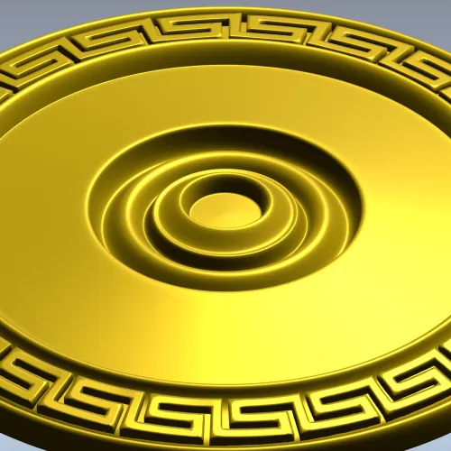 Aegean Rosette - STL 3D Model for CNC Carving
