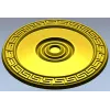 Aegean Rosette - STL 3D Model for CNC Carving