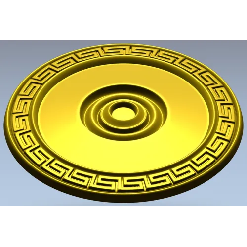 Aegean Rosette - STL 3D Model for CNC Carving