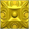 Regal Acanthus Square Rosette - STL 3D Model for CNC