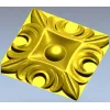 Regal Acanthus Square Rosette - STL 3D Model for CNC
