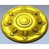 Auric Sun Rosette - STL 3D model for CNC carving