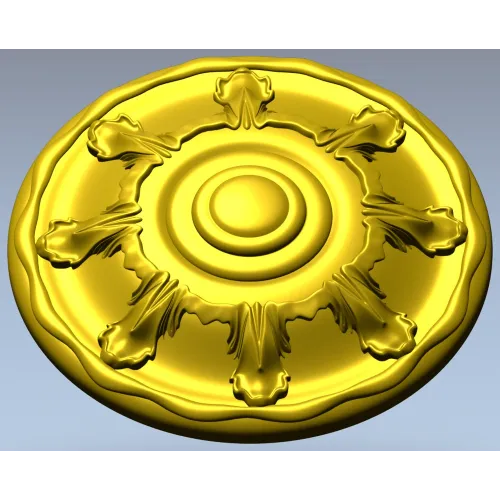 Auric Sun Rosette - STL 3D model for CNC carving