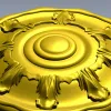 Auric Sun Rosette - STL 3D model for CNC carving