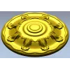 Auric Sun Rosette - STL 3D model for CNC carving