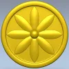 Aurelian Rosette - STL 3D model for CNC