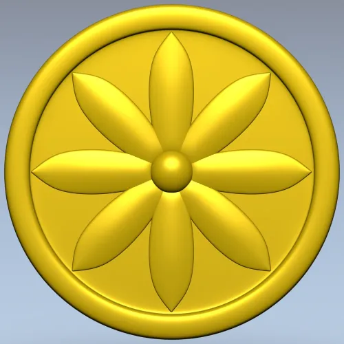 Aurelian Rosette - STL 3D model for CNC