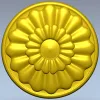Розетка цветочная для ЧПУ - stl модель для фрезеровки