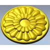 Розетка цветочная для ЧПУ - stl модель для фрезеровки