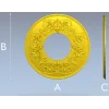 Классическая круглая розетка с акантовым орнаментом - STL для ЧПУ