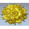 Ornate Floral Rosette STL for CNC Carving