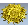 Ornate Floral Rosette STL for CNC Carving
