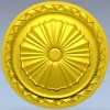 Classic Sunburst Rosette STL for CNC