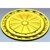 Classic Sunburst Rosette STL for CNC