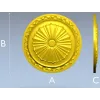 Classic Sunburst Rosette STL for CNC