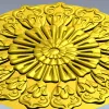 Ornate Sunburst Rosette - STL 3D Model for CNC