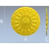 Ornate Sunburst Rosette - STL 3D Model for CNC