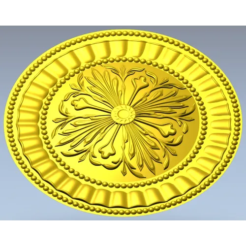 Regal Fleur Rosette - STL 3D model for CNC carving