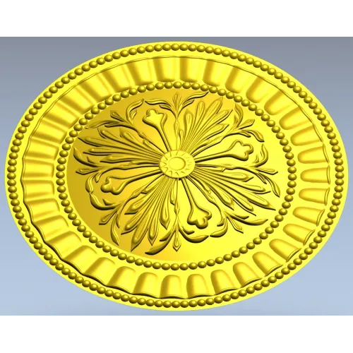 Regal Fleur Rosette - STL 3D model for CNC carving