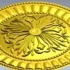 Regal Fleur Rosette - STL 3D model for CNC carving