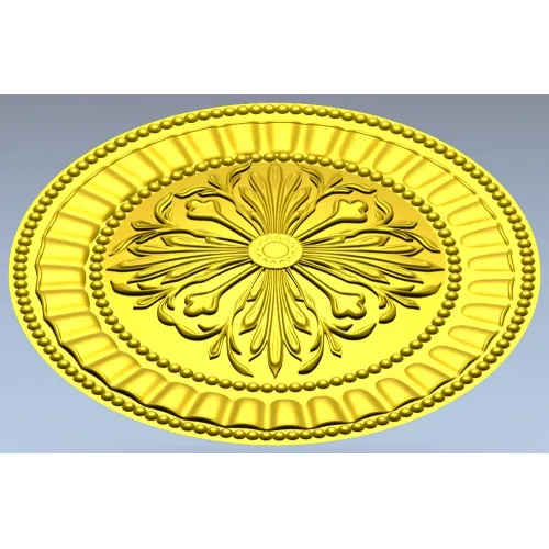 Regal Fleur Rosette - STL 3D model for CNC carving
