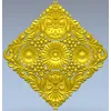 Diamond Baroque Rosette - STL 3D model for CNC routing