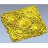 Diamond Baroque Rosette - STL 3D model for CNC routing