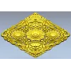 Diamond Baroque Rosette - STL 3D model for CNC routing
