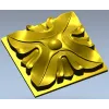 Квадратная декоративная розетка 3D модель STL для ЧПУ