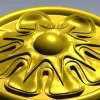 Розетка "Солнечный цветок" - 3D модель STL для ЧПУ