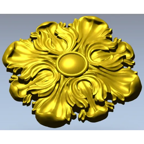 Florentine Acanthus Rosette STL for CNC carving