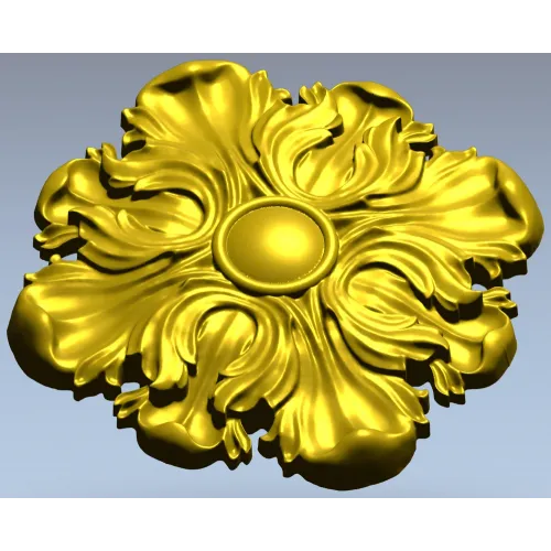 Florentine Acanthus Rosette STL for CNC carving