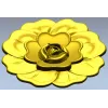 Floral Rosette STL for CNC - High Relief Decorative Medallion