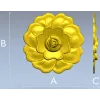 Floral Rosette STL for CNC - High Relief Decorative Medallion