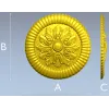 Акантовая розетка - круглая декоративная накладка STL для ЧПУ