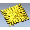 Розетка акантовая 3D модель STL для ЧПУ - квадратный орнамент