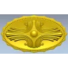 Овальная барочная розетка - 3D модель STL для ЧПУ