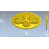 Овальная барочная розетка - 3D модель STL для ЧПУ